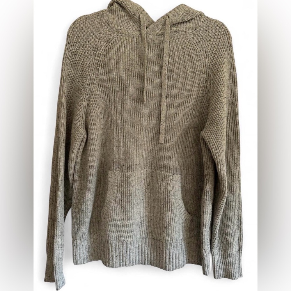 American Eagle Outfitters Gray Knit Hoodie - Size Medium